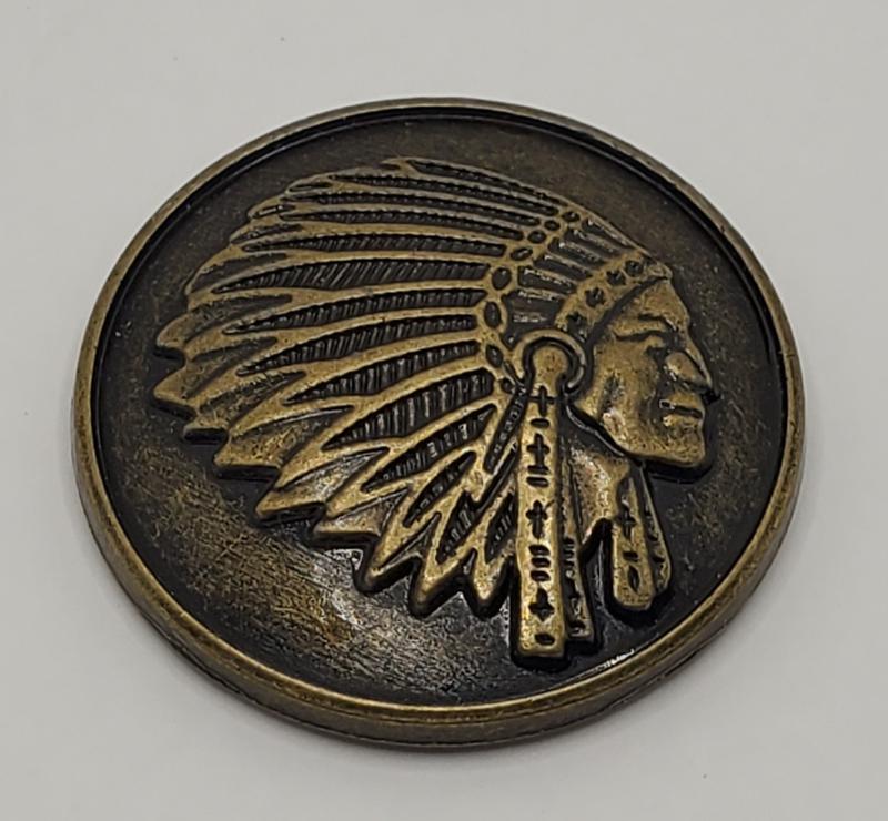 Bronze War Bonnet Concho