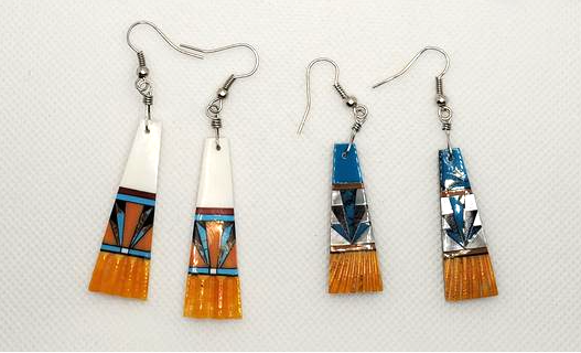 Inlaid Shell Earrings