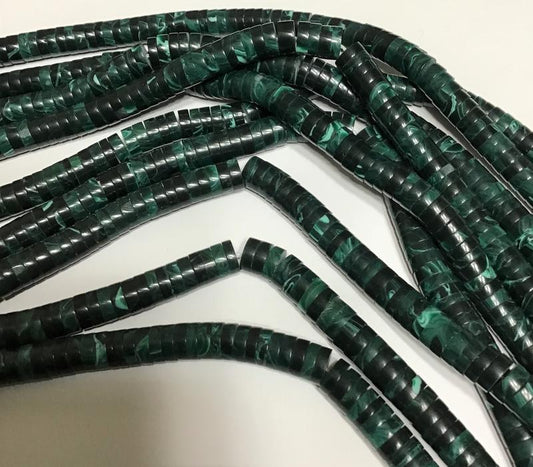 Large (8 mm) Heishi - 16" strands, approx. 135 pieces.