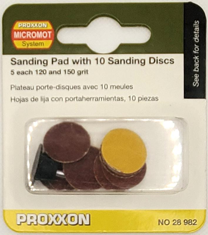 Proxxon Sanding Pad with 10 Sanding Discs