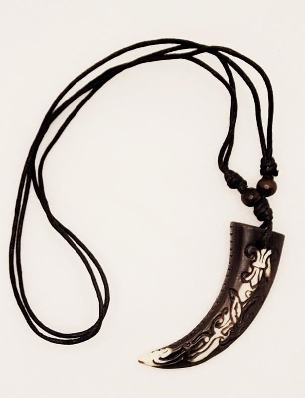 Resin Claw Pendant Necklace