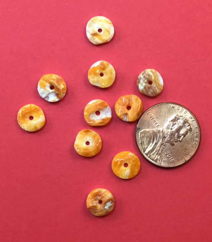 Spiney Oyster Shell Disc Beads