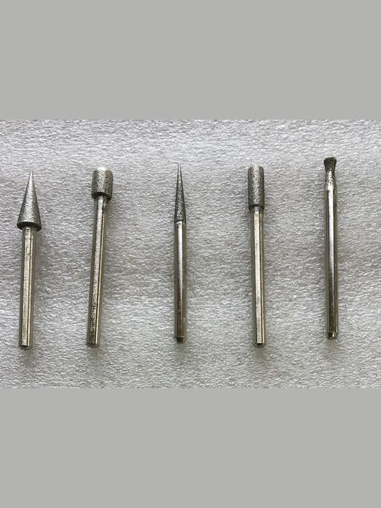 Set of 6 assorted diamond burs - each set may be different.