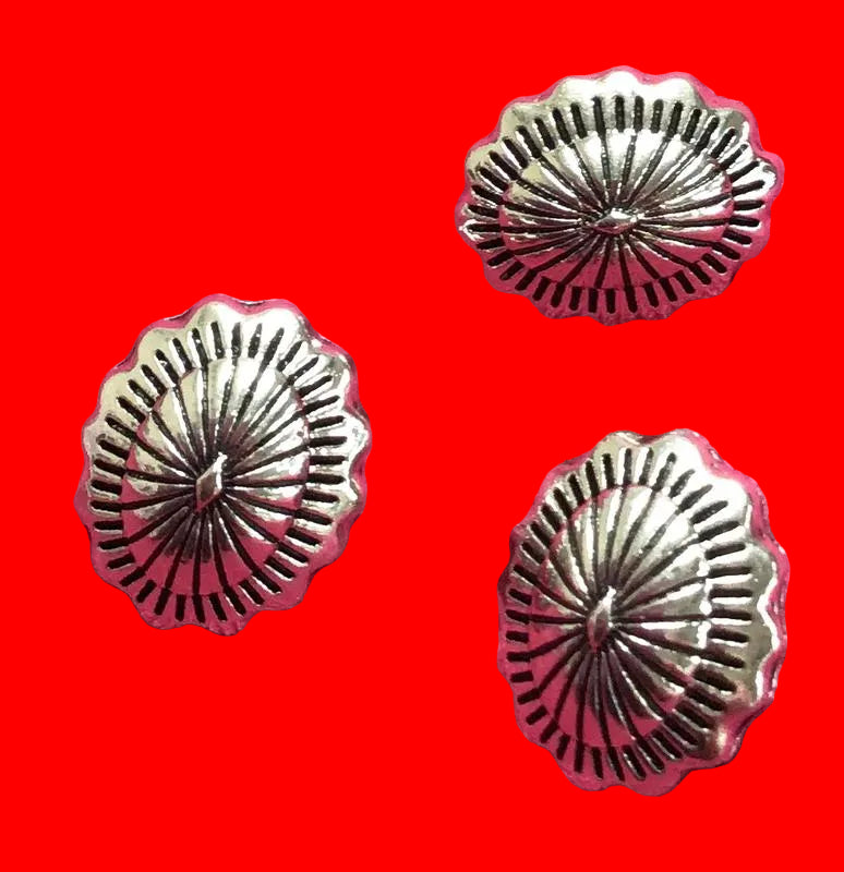 Solid Metal Buttons 1/2" x 5/8"