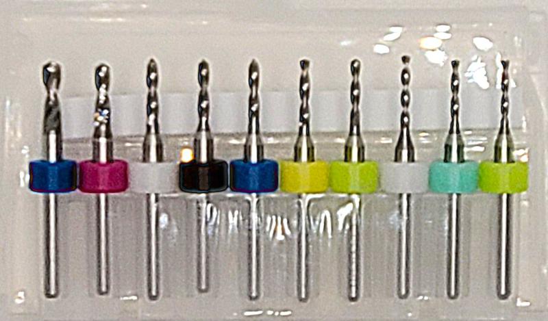 10 pc Mini Drill Bit Set