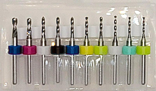 10 pc Mini Drill Bit Set