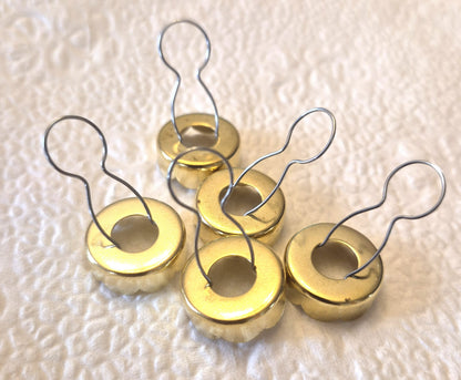 Ornament Cap and Wire Clip Gold