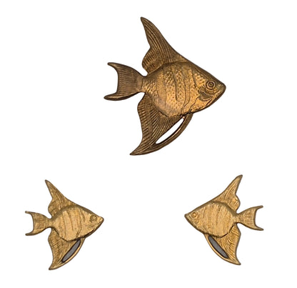Brass 3 D Tropical Fish