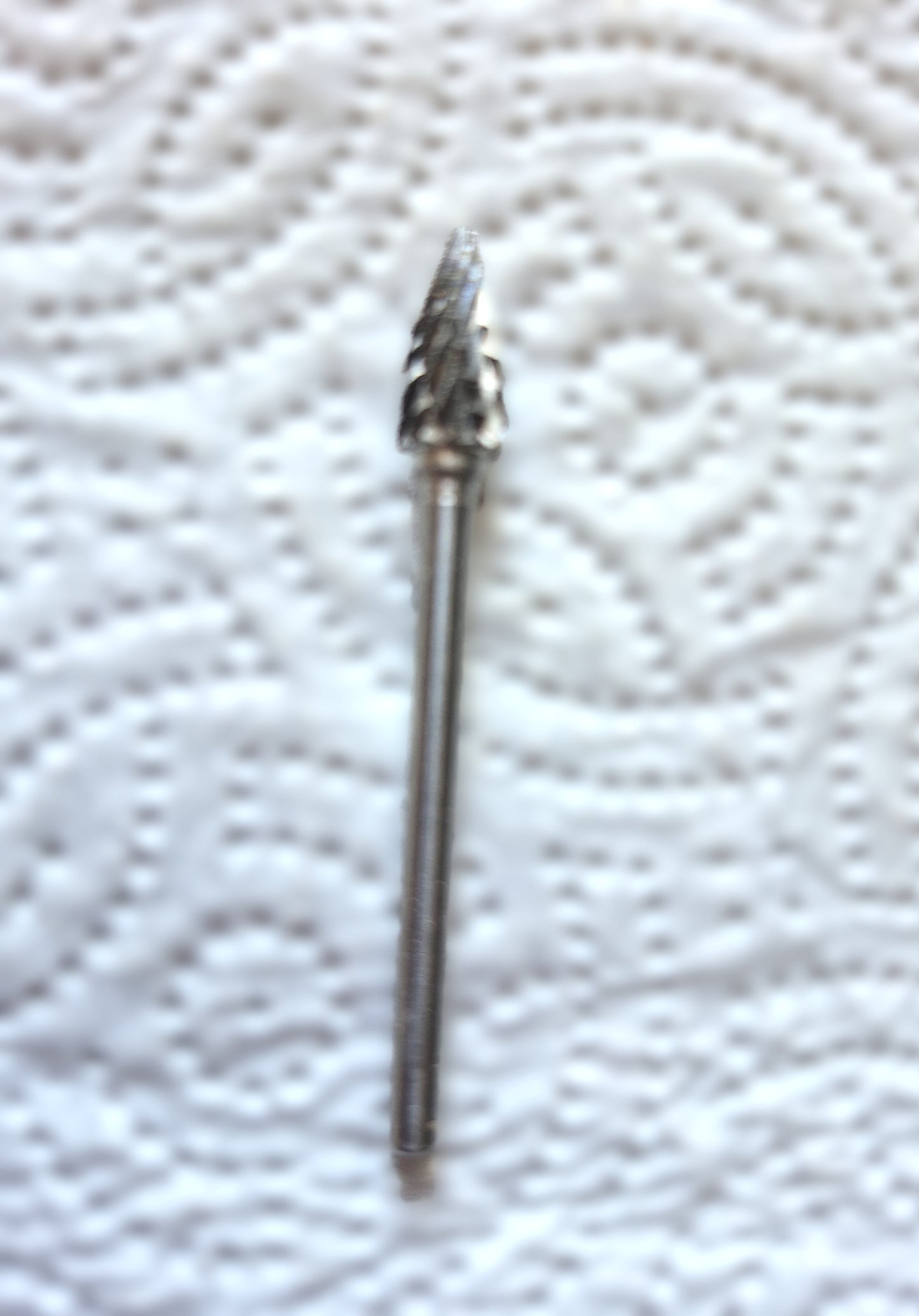 6 mm Carbide Pointed Flame Double Cut carving burr