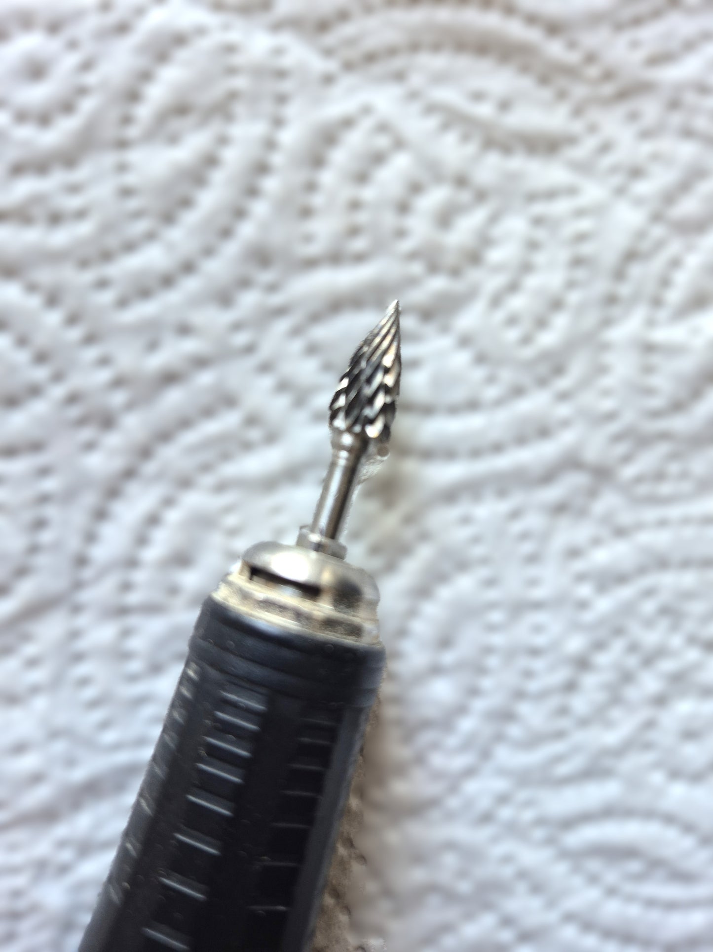 6 mm Carbide Pointed Flame Double Cut carving burr