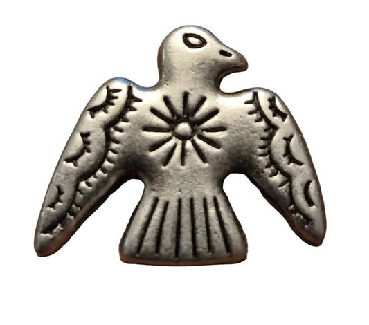 Antique Silver Thunderbird Concho