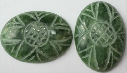 Nephrite Green Jade Cabochons