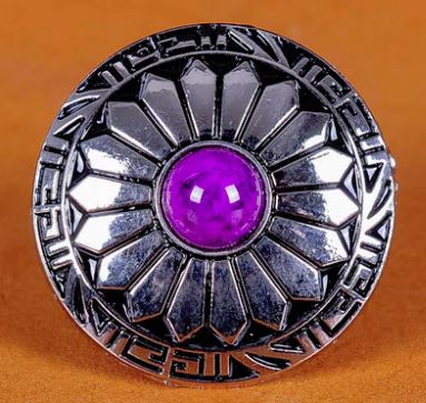 South West Starburst Conchos   Silver/Turquoise, Silver/Black, Silver/Coral,or Silver/Purple  combinations.