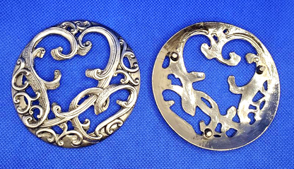 Pewter Filigree Bowl Tops