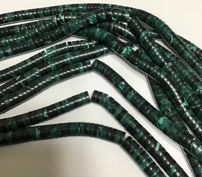 Large (8 mm) Heishi - 16" strands, approx. 135 pieces.