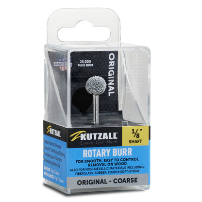 Kutzall 3/8" Sphere Burr, 1/8" Shaft