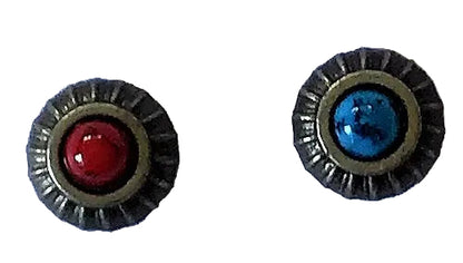 Pewter Studs with Faux Stones