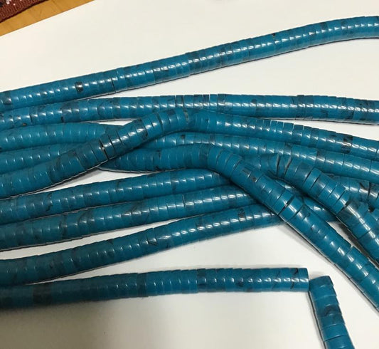 Large (8 mm) Heishi - 16" strands, approx. 135 pieces.