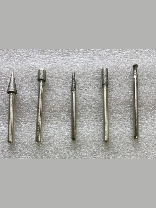 Set of 6 assorted diamond burs - each set may be different.