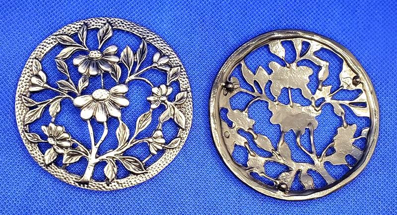 Pewter Filigree Bowl Tops