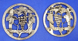 Pewter Filigree Bowl Tops