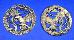 Pewter Filigree Bowl Tops