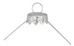 Ornament Cap and Wire Clip Silver