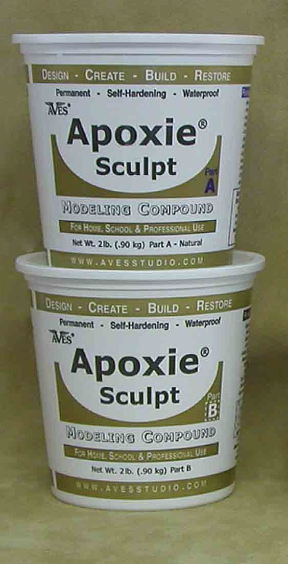 Aves Apoxie Sculpt - 2 Part Modeling Compound (A & B) - 1 Pound, White